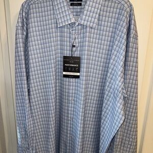 Shaquille O’Neal Shaq XLG 35 / 36 Cooling Button Up Dress Shirt 18.5 Vs7
